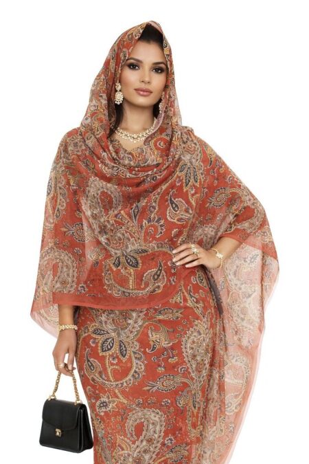 Brick Pattern Half Width Voile