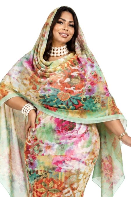 Lemon Floral Half Width Voile